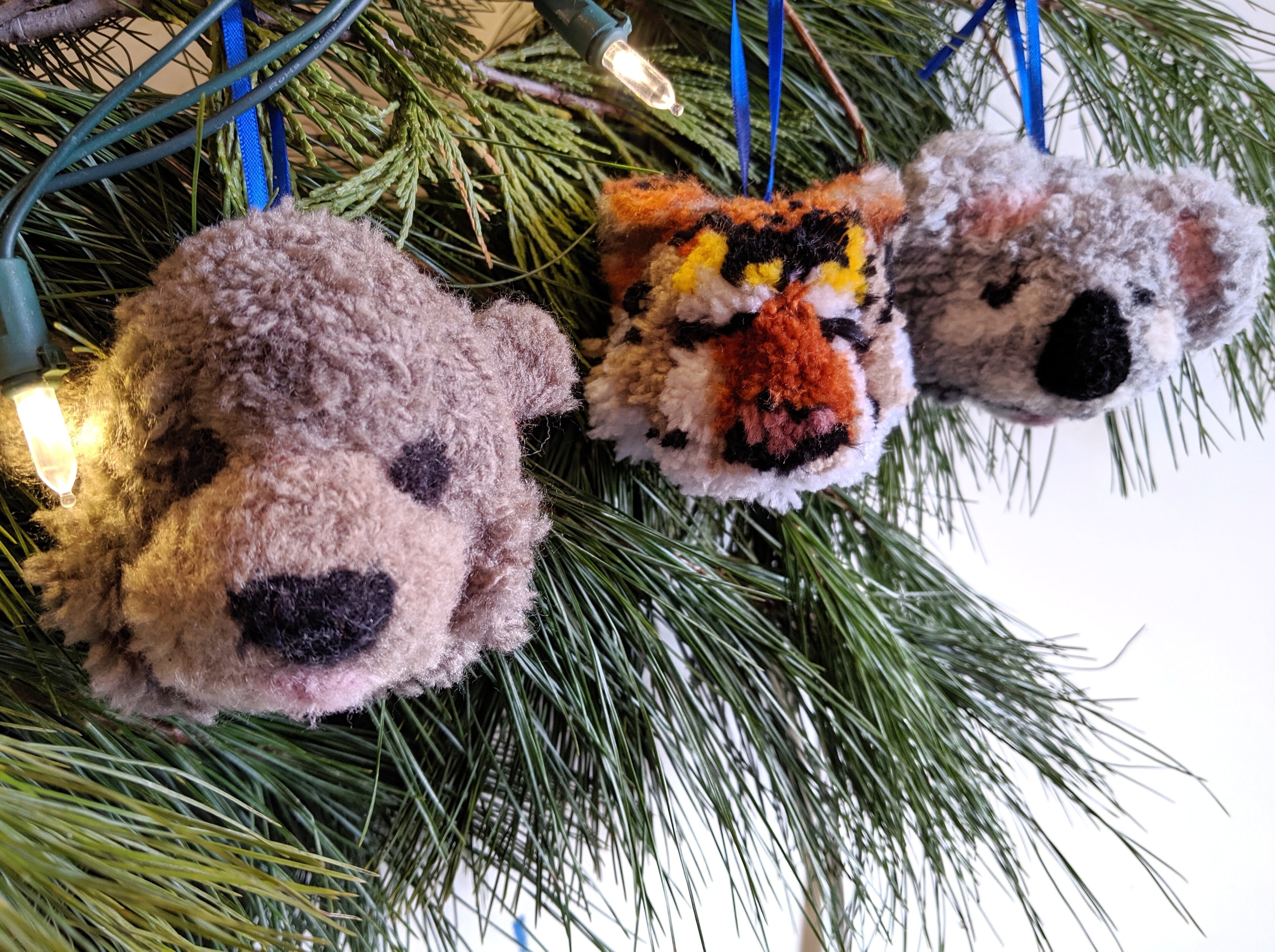 Handmade animal ornaments